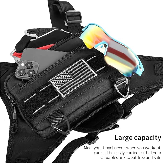 Multi Functional Tactical Chest Bag Fashionable Hip-Hop Street Chest Bag Waterproof Breathable Oxford Bag Sports Backpack