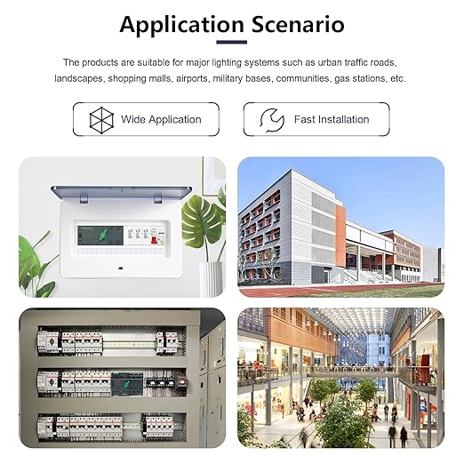 Mini ATS Automatic Transfer Switch 100 amp Manual Power Transfer Switch 110V Dual Power Electrical Selector Switches DIN Rail Mount (4P)