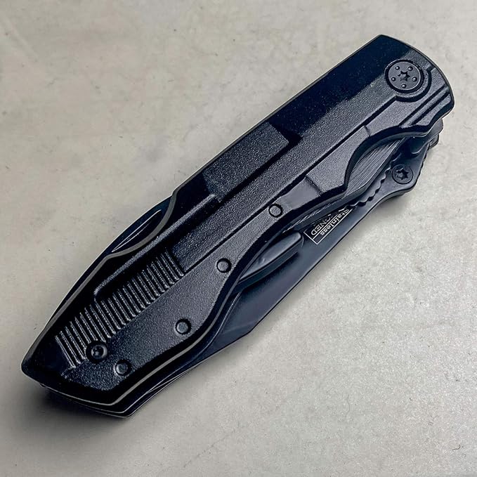Falcon Multi Purpose Pocket Knife Designed With Many Functions In 440 Black Stainless Coated Steel