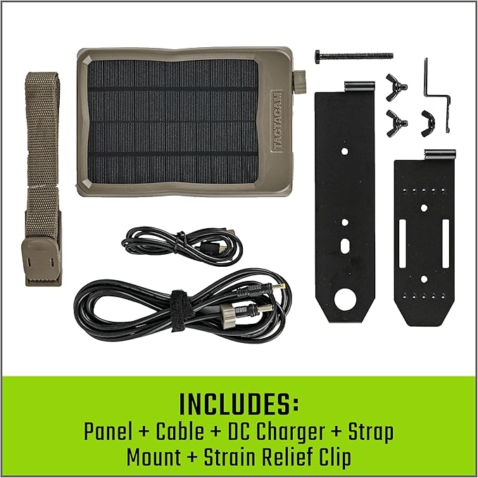 TACTACAM Reveal Solar Panel for Cellular Trail Cameras X 2.0 X Gen 1 SK XB (Solar Panel)