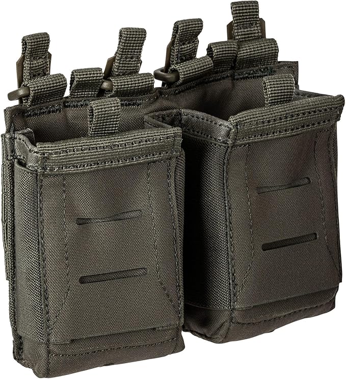5.11 Tactical Flex Double AR Mag Pouch 2.0 - Versatile Flex-HT Mounting Holster Concealed Retention Waterproof Straps 1 SZ Style 56754ABR