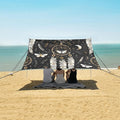 ALAZA Butterfly Dream Catcher Beach Tent Sun Shelter UPF50+ Protection Beach Shade Canopy w/ 4 Sandbags for Outdoor Camping Fishing Backyard Fun Picnic 10x9 ft