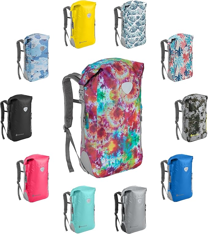 Skog Å Kust BackSak Heavy Duty Waterproof Backpack - Gear Bag for Sports Travel &amp More - 25 &amp 35 Liter Sizes