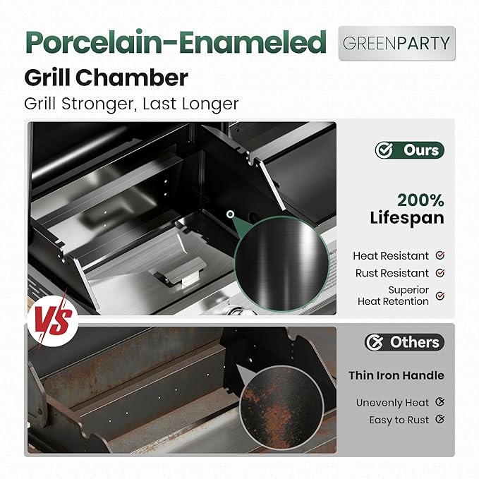3-Burner Gas and Charcoal Grill Combo with Offset Smoker 30000 BTU Dual Fuel Grill 839 Sq. In. Cooking Area BBQ Grill Ideal for Outdoor Cooking Patio Backyard Balcony