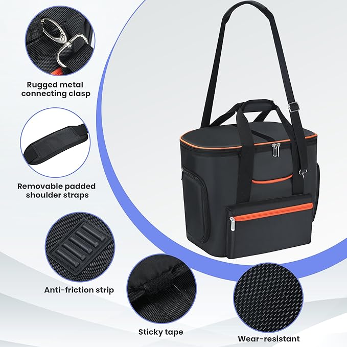 Carrying Bag Compatible with ECOFLOW DELTA 2 Power Station Carrying Bag Compatible with Delta 2 Portable Power Station Carrier Compatible with Eco Flow Delta 2 with Shoulder Strap &amp Handle