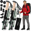 Trekology TREK-Z Collapsible Hiking &amp Trekking Poles - Choose the Perfect Size - 100–120cm (for Height 4’11 to 5’10) - 115–135cm (for Height: 5’5” to 6’5”)