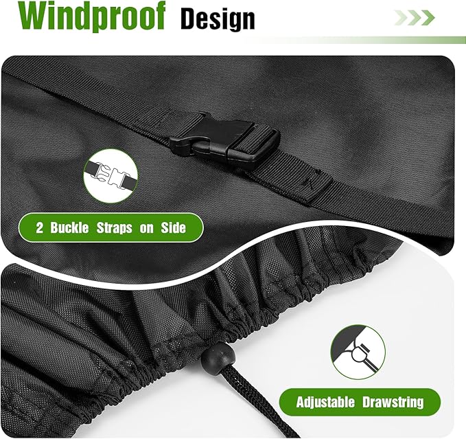 Waterproof Hammock Cover for 11-12FT Hammock Stand (151 L x 56 W x 37 H)