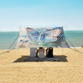 ALAZA A Blue Butterfly Watercolor Beach Tent Sun Shelter Portable Canopy Sunshade for Outdoor Camping Picnics Backyard Fun 10x9 ft