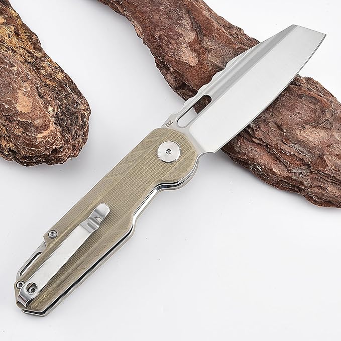 Tuotu Series Folding Pocket Knife A-80003-2 (Khaki)