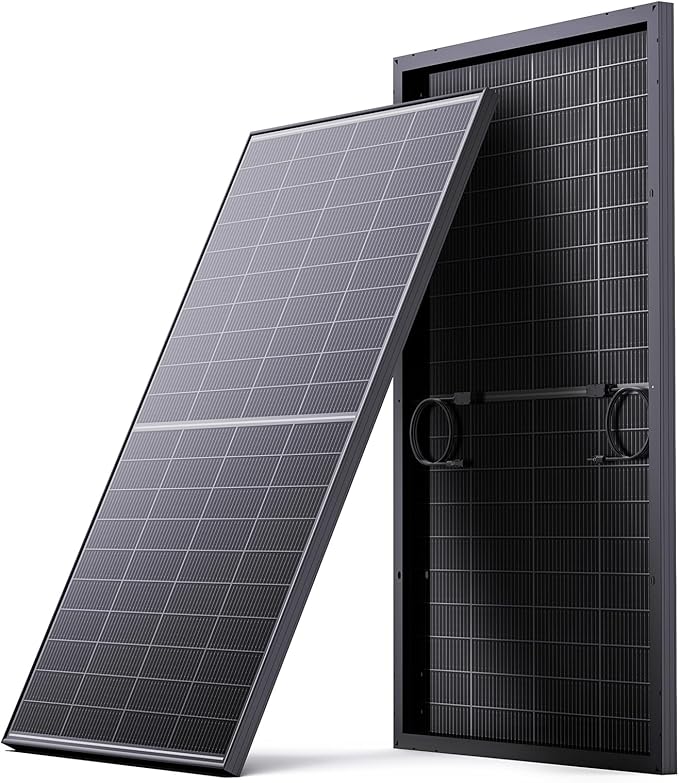 N-Type 16BB 200W Bifacial Solar Panel 200 Watt Solar Panel for 12V Battery Systems 25% High Efficiency Dual-Module Parallel Anti-Shade Design for RV Van Marine Home Rooftop Off-Grid