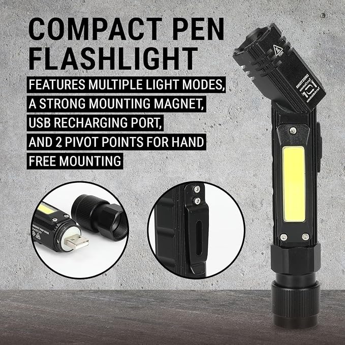 EPG Heavy Duty Multitool Bundle: Leather Case Multi-Function Flashlight Screwdriver Bits 18 Stainless Steel Locking Tools EDC Gear with Pliers Bottle Opener Box Cutter and More Fits in Pocket