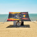 ALAZA Black Cat Art Beach Tent Sun Shelter UPF50+ Protection Beach Shade Canopy w/ 4 Sandbags for Outdoor Camping Fishing Backyard Fun Picnic 10x9 ft
