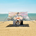 ALAZA Watercolor Dragonfly Flower Leaves Beach Tent Sun Shelter Portable Canopy Sunshade for Outdoor Camping Picnics Backyard Fun 10x9 ft