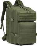 Genérico Tactical 45L Backpack Assault Pack 3 Day Bug Out BagCompatible for Hiking Camping Fitness Daily Work(Green)
