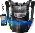 Luck route Dry Bag - Waterproof Backpack for Kayaking Boating and Fishing - Quick-Access Outer Pocket &amp 500D Tear Resistance PVC