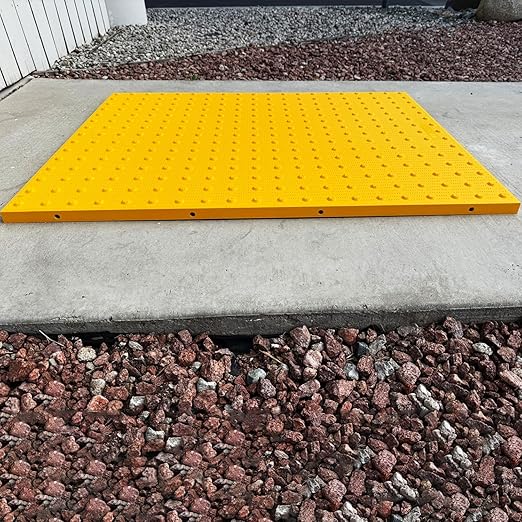 Sandbaggy Cast-in-Place ADA Pads - USA Made Truncated Domes | ADA/DOT Compliant | 5 Year Warranty (1 Yellow 36 x 60)