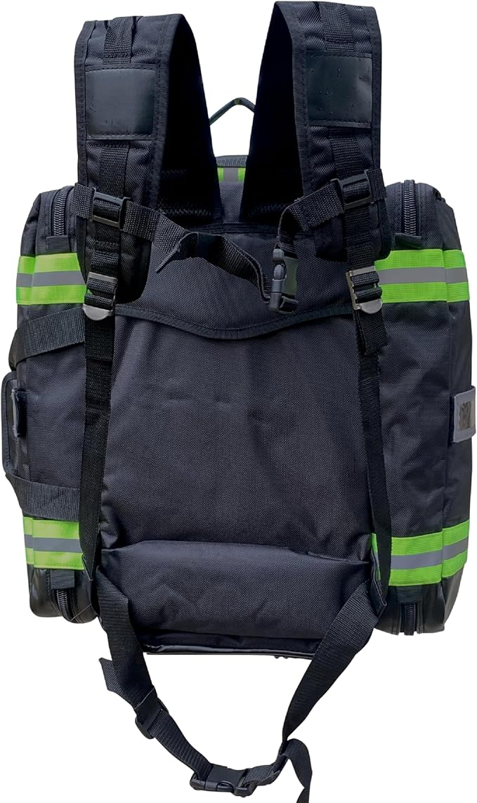 Kemp USA Ultimate EMS Backpack Military &amp Police Tactical Medical Bag EMT Survival Gear Organizer Fits BLS/ALS Equipment &amp D Tank Oxygen Cylinder Black