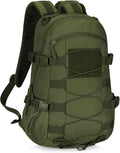 HUNTVP Tactical Backpack Outdoor MOLLE Military Hunting Rucksack Gear Assault Travel Daily 25L Pack Bag for Working Camping (Army Green)