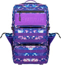 55L Military Tactical Backpack - Bug Out Bag with MOLLE System for Hiking(Purple tie dye)
