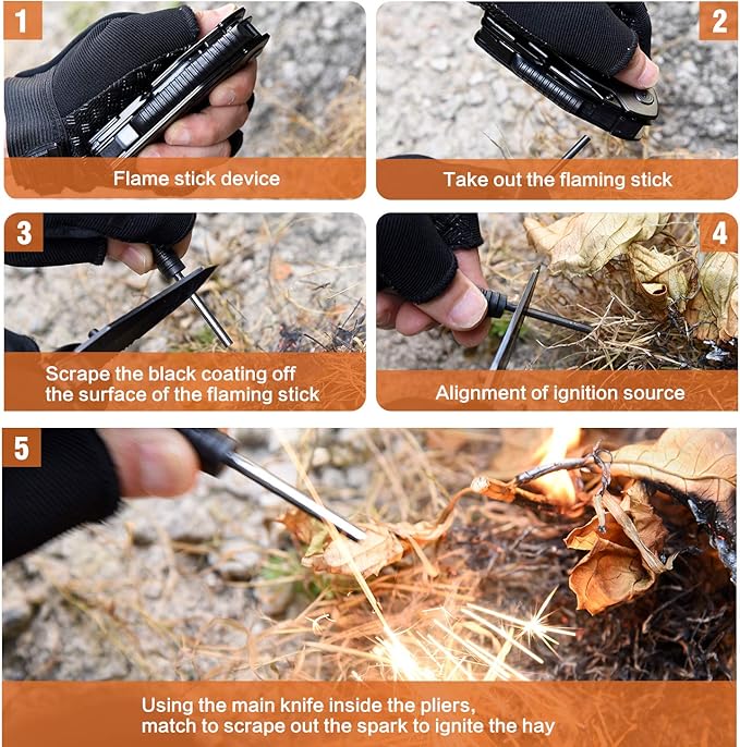 15 in 1 Multitool Pliers Gifts for Men White Elephant Gifts for Adults Stocking Stuffers for Men Christmas Gift for Dad Him Husband Boyfriend Grandpa