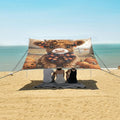 ALAZA Baby Highland Cow Fall Beach Tent Sun Shelter Portable Canopy Sunshade for Outdoor Camping Picnics Backyard Fun 10x9 ft