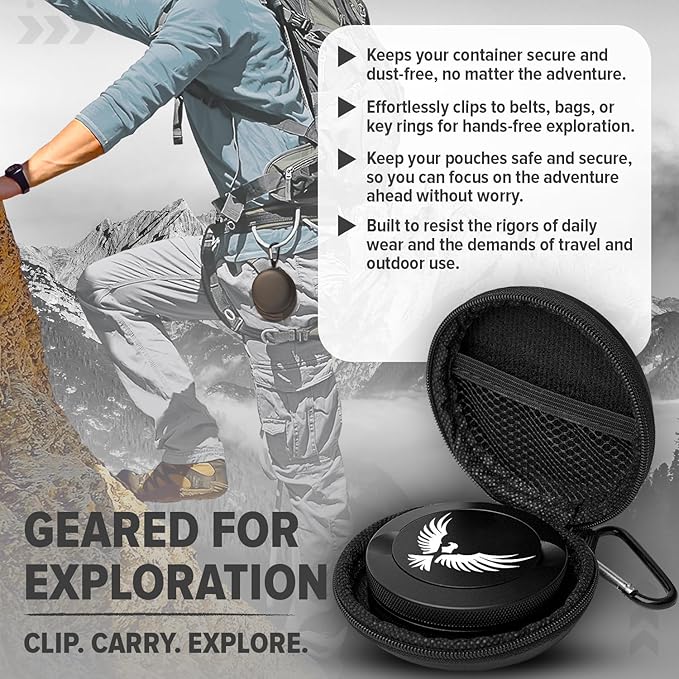 Premium Zyn Metal Can - Waterproof Moisture &amp Odor Proof - Metal Zyn Container - Dip Can Zyn Tin Zyn Holder with Knurled Edges Aluminum Zyn Can &amp Organizer