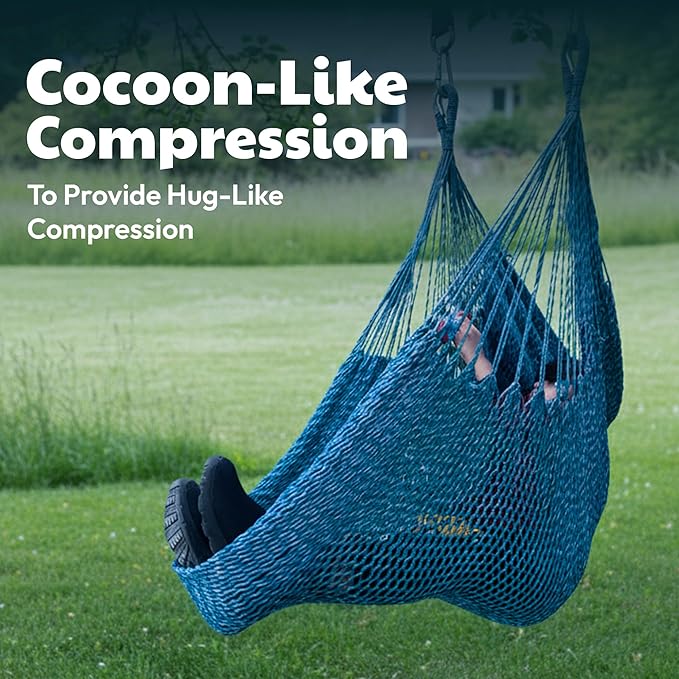 Abby &amp Noah Autism Sensory Swing for Adults &amp Kids | ADHD Indoor &amp Outdoor Swing | Ceiling Hanging Sensory Hammock for Therapy | Holds Up-to 600Lbs | Autism Sensory Products (Large - 80x6