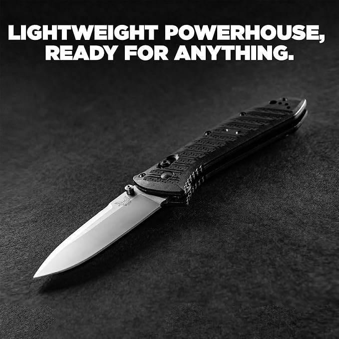 Benchmade - Presidio II Tactical Every Day Knife Drop-Point Blade with Graphite Black CF Elite Handle (570-1)