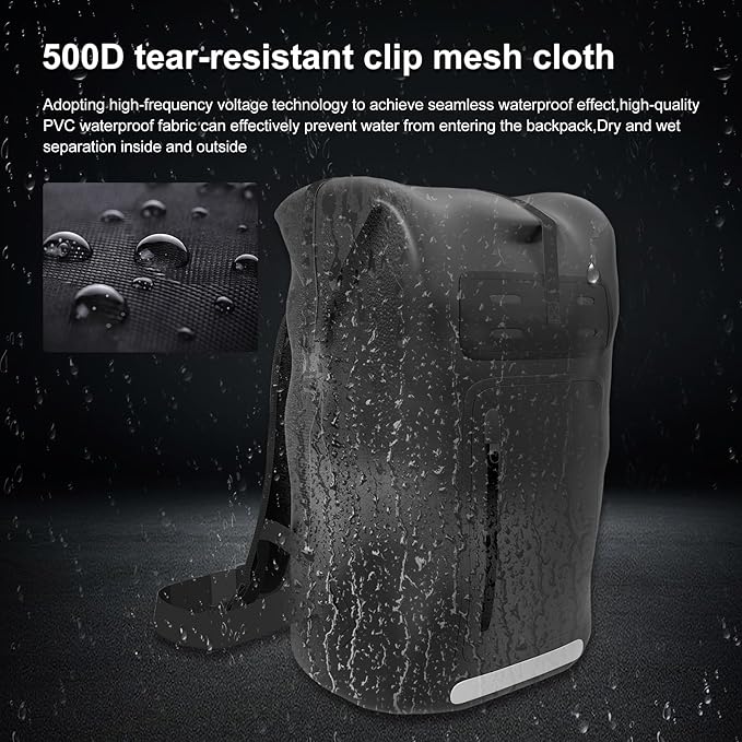 Waterproof BackpackHeavy Duty Hiking Backpack35/55/85L dry bag backpack waterproof for MenRoll-Top Closurefor Kayaking Travel Hiking Fishing Camping Motorcycles (yellow 85L)
