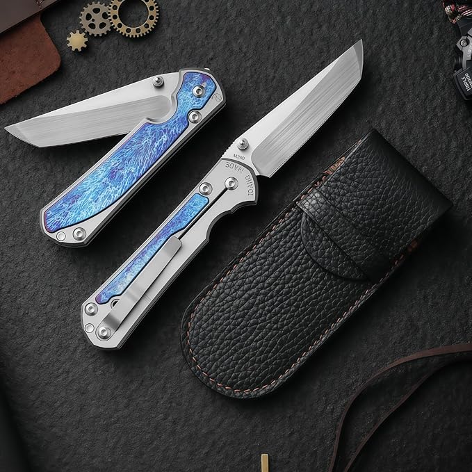 Pocket Knife Hunting Knives &amp Tools Knifes HRC 61 Titanium Alloy Handle Folding Knife Outdoor Knife Gifts for Hunters Men who have Everything Men Gifts