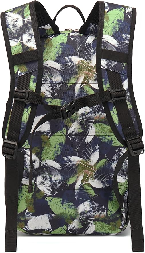 Military Tactical Backpack for Men Army 3 Days Assault Pack Bag with Molle System for Outdoor Adventures (green leaves 30L)
