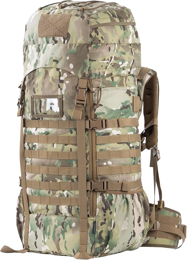 75L Tactical Backpack with Internal Frame MOLLE and Hydration System