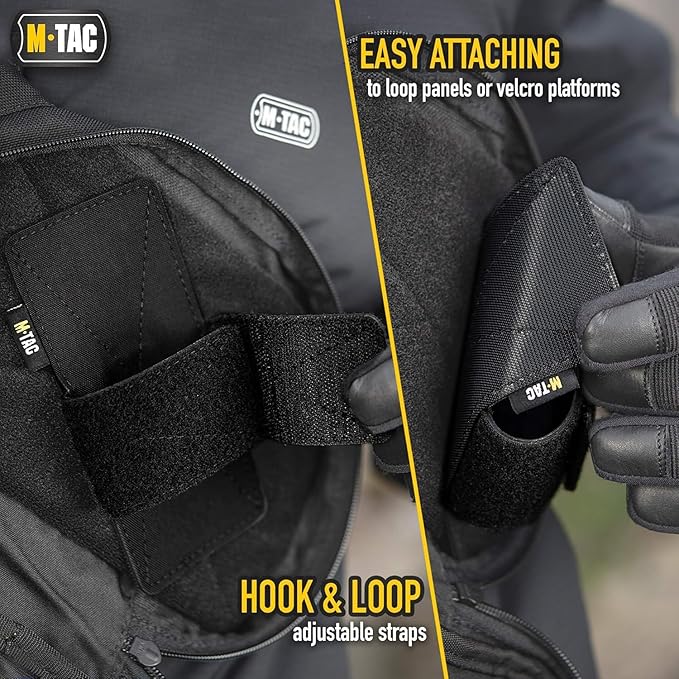 M-Tac Tactical EDC Bundle: Elite Sling Bag &amp Concealed Carry Gun Holster Black