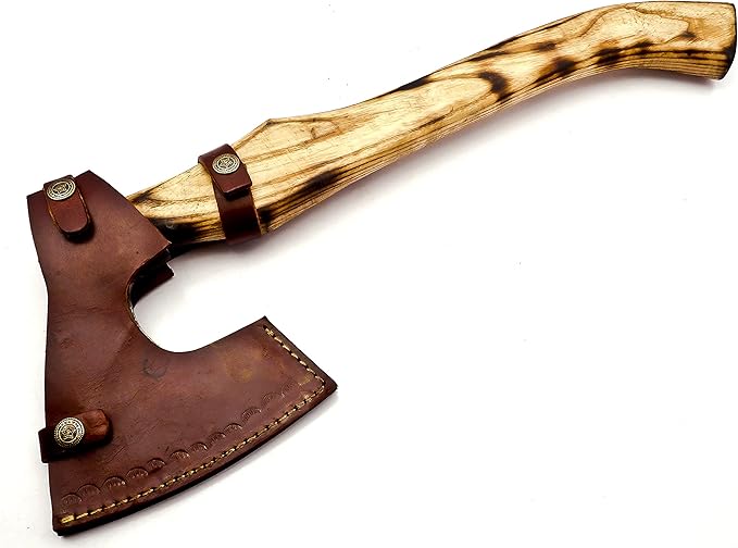 Custom Handmade Stainless Steel Viking Axe with Gorgeous and Solid Wood Handle (Y-07)