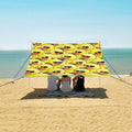 ALAZA Duck Sunglasses Art Beach Tent Sun Shelter Portable Canopy Sunshade for Outdoor Camping Picnics Backyard Fun 10x9 ft