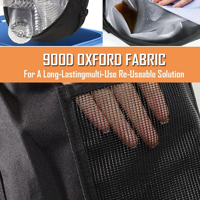 Heavy Type Oxford Fabric Folding Pouches Portable Boating Storage Bag Suitable for Beach Hiking Adventure Gear Outdoor Folding Trash Pouches