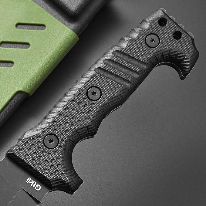 Gtkii GTK10 Fixed Blade Knife DC53 Steel Blade Full Tang Nylon Fiberglass Handle Massive Cool Knifes for Jungle Hunting Camping Bushcraft Adventure