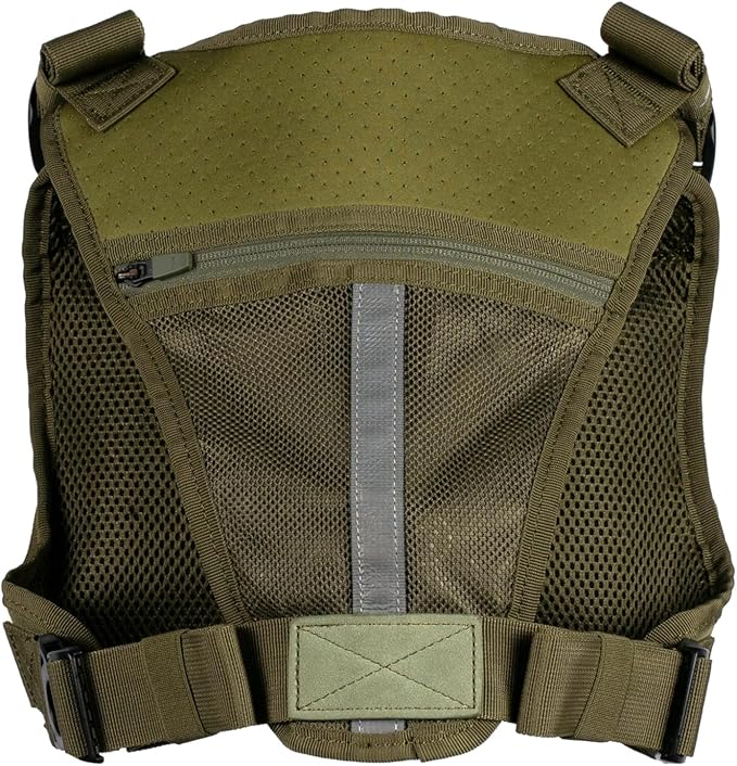 WOLFpak Utility Chest Pack w/CCW Holster |Tactical Waterproof 900D EDC Front Mount Vest Bag Adjustable Concealed Carry Chest Rig for Men &amp Women (OD Green)