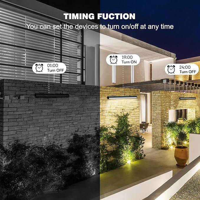 Smart LED Light Bar 20 – WiFi App &amp Remote Controlled RGB Wall Washer 2700K-6500K Tunable White 100% Dimmable IP65 Waterproof Outdoor Light Fixture Voice Control for Patio Garden Stage