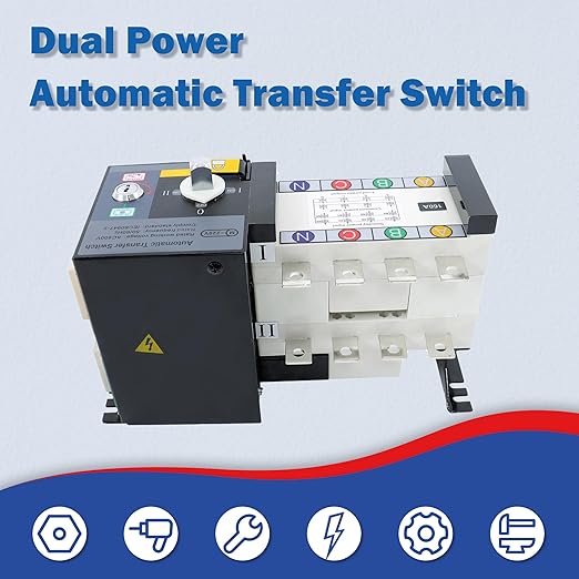 4P 160A Industrial Automatic Transmission Switch ATS AC Generator Set 110V 220V Dual Power Switching Switch
