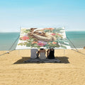 ALAZA Sloth Branch Tropical Plants Beach Tent Sun Shelter Portable Canopy Sunshade for Outdoor Camping Picnics Backyard Fun 10x9 ft