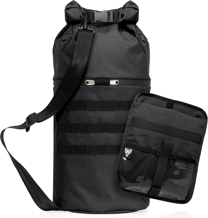 Xtreme Sight Line ~ AQUA RT Dry Bag~ Water-Proof Faraday Dry Bag for Laptops Tablets and Mid-Size Electronics ~ Small LITE Faraday Bag Combo ~ Black