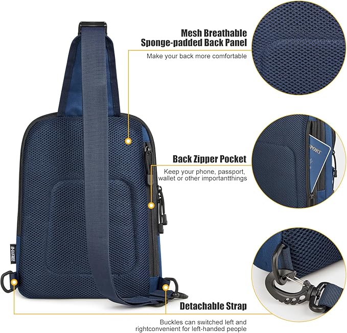 G4Free Tactical Sling Bag Backpack EDC Concealed Carry Bag Small Crossbody Shoulder Chest Pack
