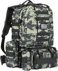 CVLIFE Tactical Backpack Military Army Rucksack for Men Women 60L Large Survival 3 Day Bug Out Pack Detachable Molle Bag (Shadowstand)