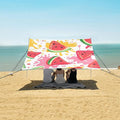 ALAZA Watercolor Watermelon Pattern Beach Tent Sun Shelter Portable Canopy Sunshade for Outdoor Camping Picnics Backyard Fun 10x9 ft