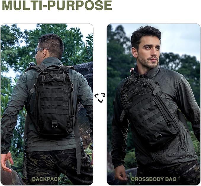 Mardingtop Small Tactical BackpackMolle Military Rucksack Daypack for Backpacking Camping Hiking Traveling18L Backpack
