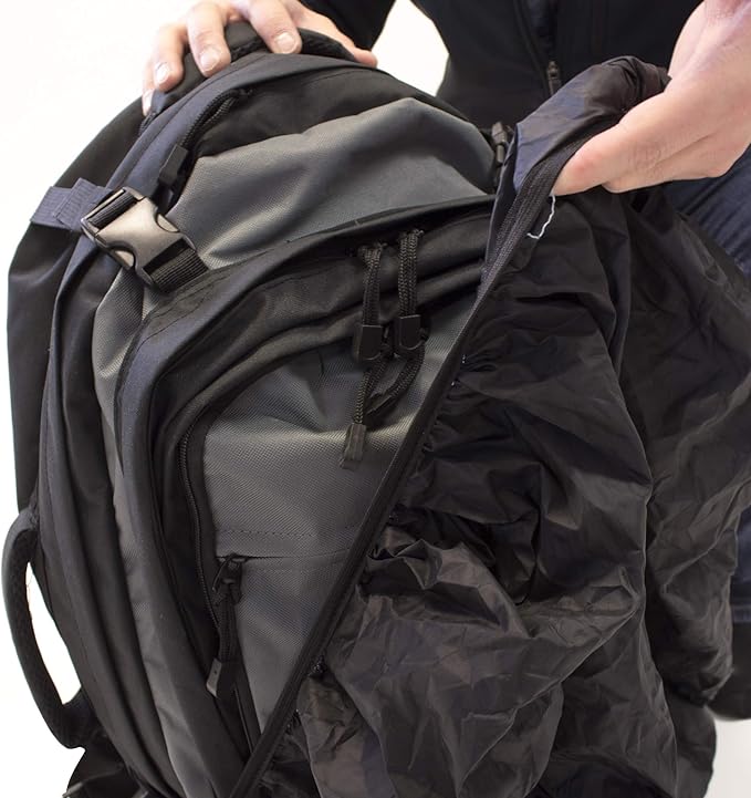 Emergency Zone Stealth Tactical 53L Backpack with 2L Hydration Bladder and Waterproof Cover
