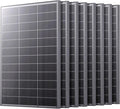 N-Type 100W 12V Solar Panel 8-Pack (800W Total) 25% High-Efficiency Compact 16BB Monocrystalline Solar Panels for RV Off-Grid Cabin &amp Home Backup Power