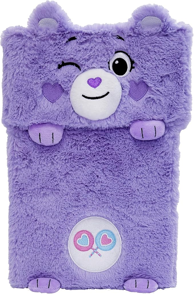 Happy Nappers Care Bears: Storables 12 Box - Share Bear - Purple Character Themed Bin Fabric Storage Container Opening Top Lid Holds Toys Books &amp More Licensed