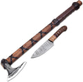 HT- Viking Axe of Ragnar Lothbrok - Battle Ready Battle Axe (AK1101X)-Viking Bearded Axe with Gift Pack Camping Axe Gift for Husband Birthday